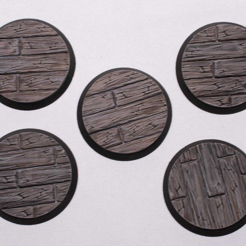 Galladoria Games 40mm / Unpainted Wooden Floor Bases