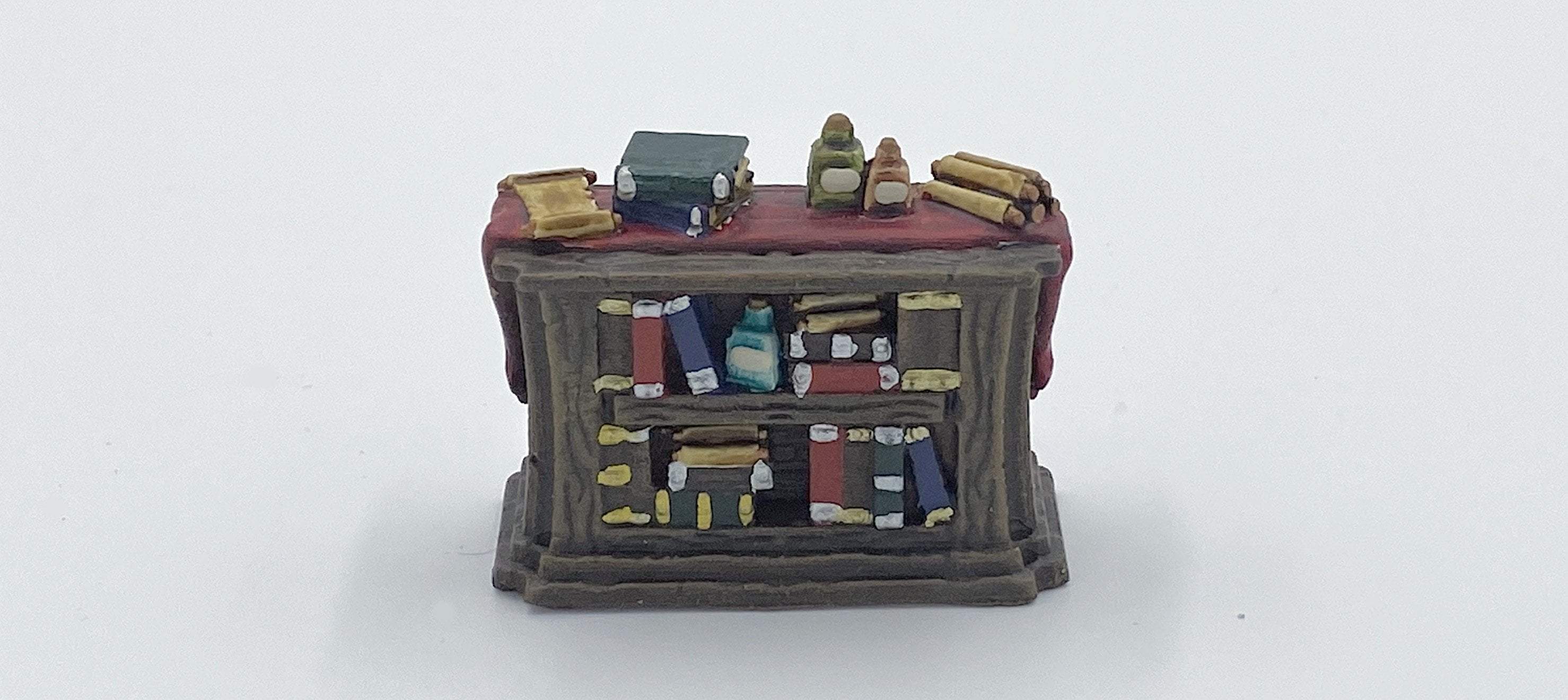 Galladoria Games wizards study bookcases