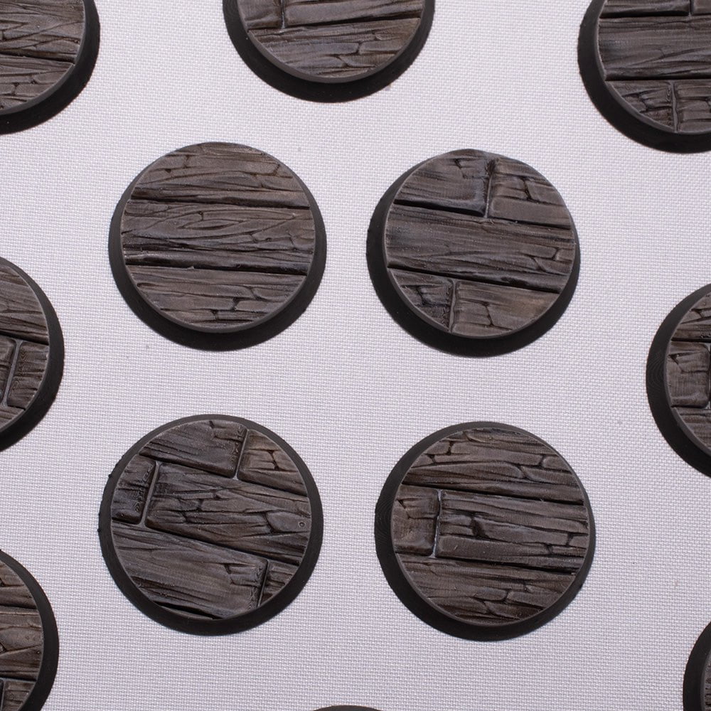 Galladoria Games 25mm / Unpainted Wooden Floor Bases