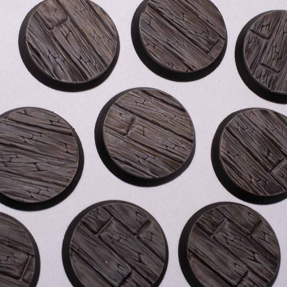 Galladoria Games 32mm / Unpainted Wooden Floor Bases