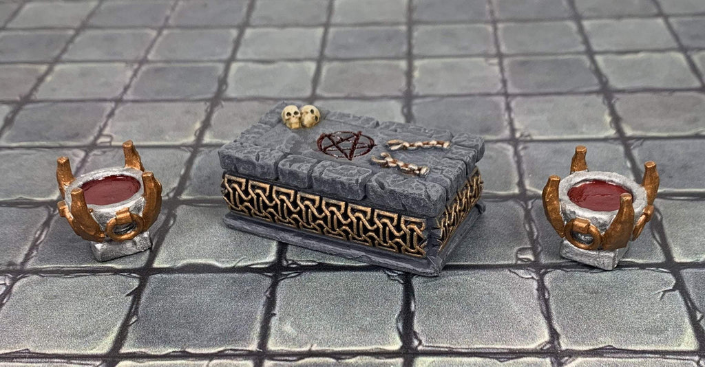 Galladoria Games Burial Chamber Sacrificial Altar and Brazier Pack