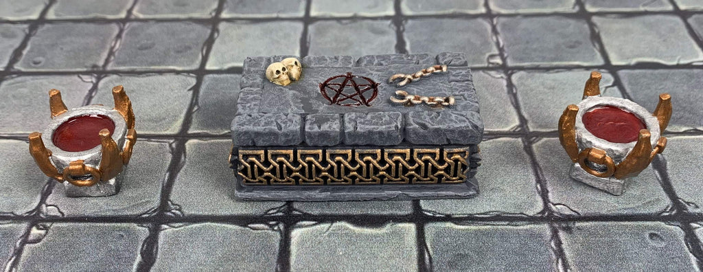 Galladoria Games Burial Chamber Sacrificial Altar and Brazier Pack