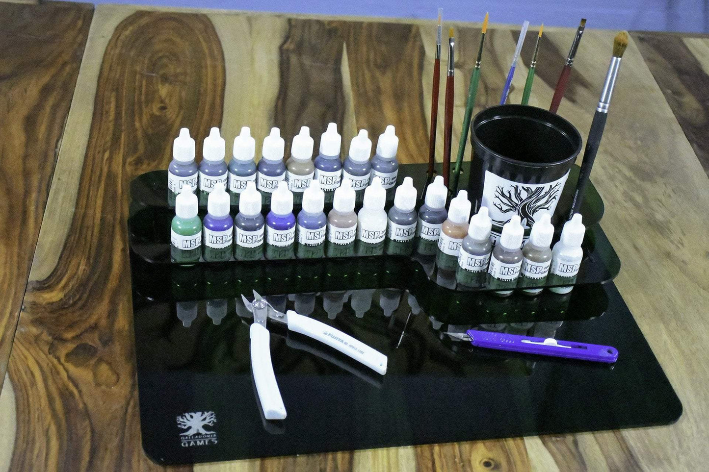 Galladoria Games Translucent Emerald Green / Dropper Bottle / Dropper Bottle Portable Paint Station