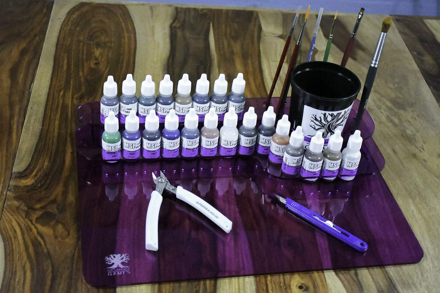 Galladoria Games Translucent Purple / Dropper Bottle / Dropper Bottle Portable Paint Station