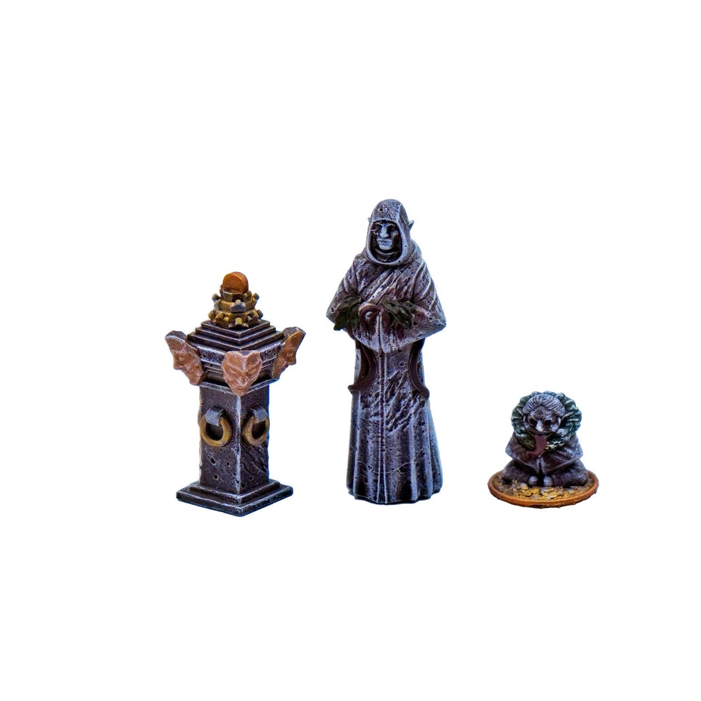 Galladoria Games Unpainted Temple Statue Pack